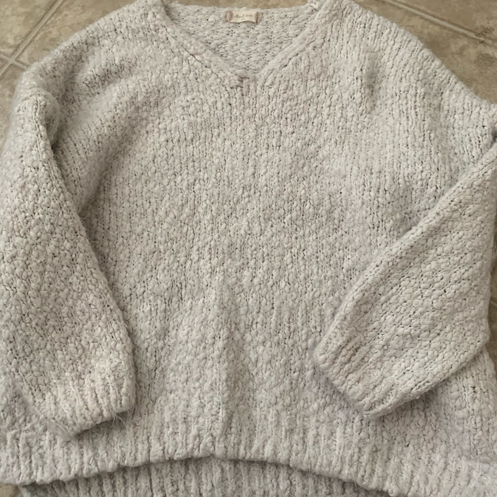 Cozy white sweater